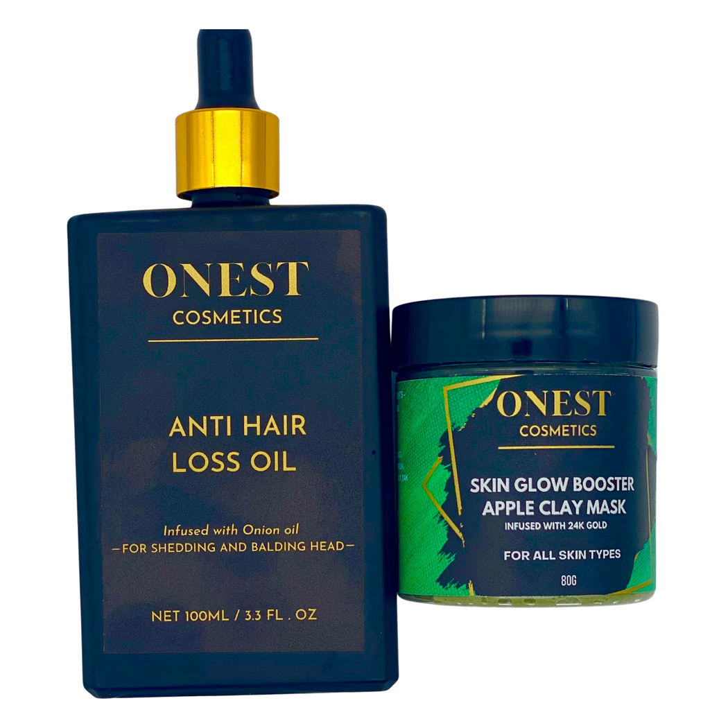 Anti Hair Loss Oil and Skin Glow Mask Bundle